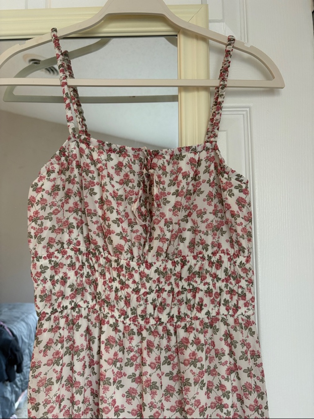 Trixxi Pink Floral Tiered Maxi Dress - Picture 2 of 9